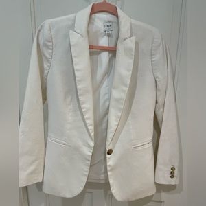 JCrew White Holland blazer 00